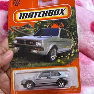Matchbox Silver Volkswagen Golf MK1 GTI Toy Car